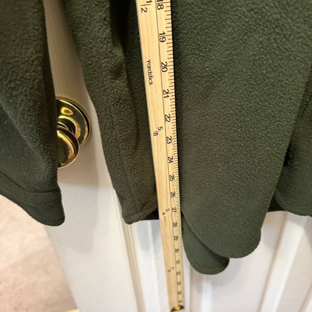 VTG 90s Disney Store Tigger Fleece L Shacket Shirt Jacket Green Embroidered Fall - Picture 9 of 11